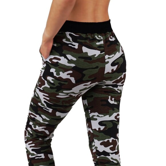 Camouflage Joggers Sweatpants with Pockets - Picture 2 of 5